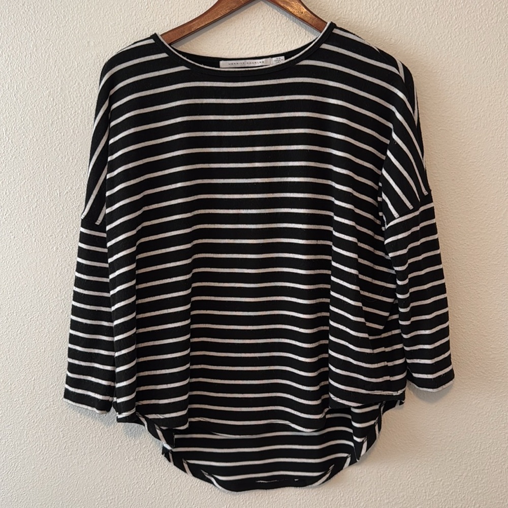 Tom Sweater | Black & White Stripe